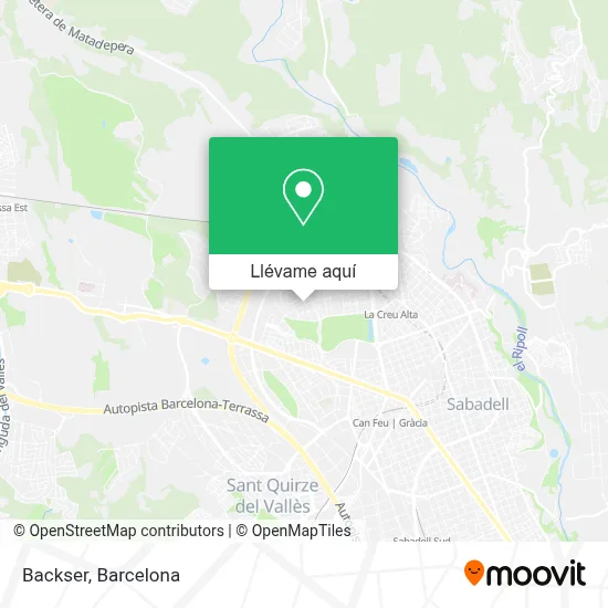 Mapa Backser