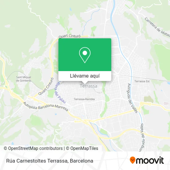Mapa Rúa Carnestoltes Terrassa