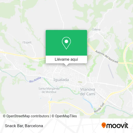 Mapa Snack Bar