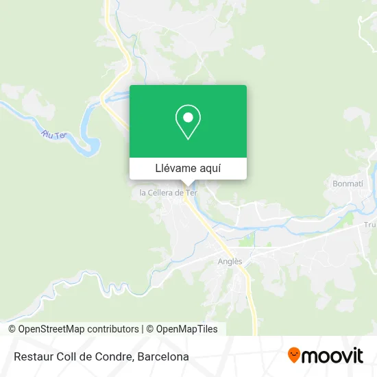 Mapa Restaur Coll de Condre
