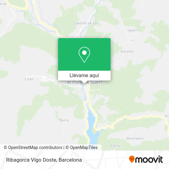 Mapa Ribagorca Vigo Doste