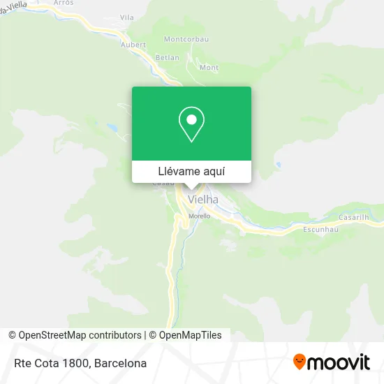 Mapa Rte Cota 1800