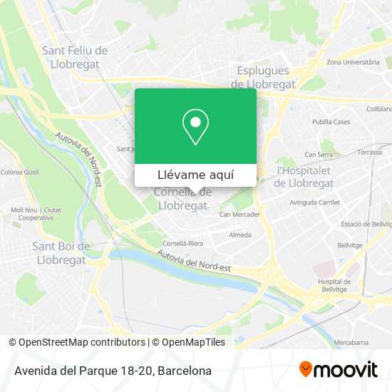 Mapa Avenida del Parque 18-20