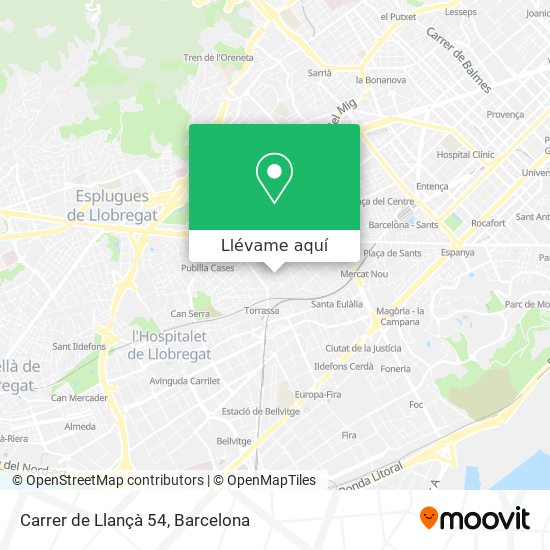 Mapa Carrer de Llançà 54