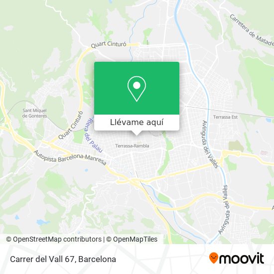 Mapa Carrer del Vall 67