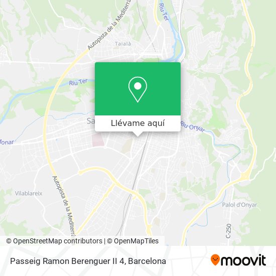 Mapa Passeig Ramon Berenguer II 4