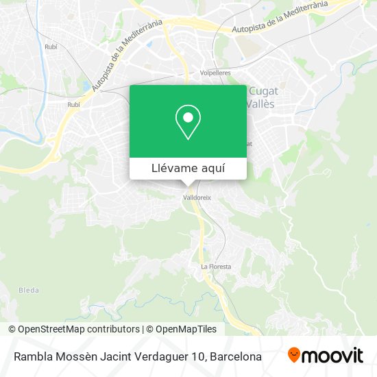 Mapa Rambla Mossèn Jacint Verdaguer 10