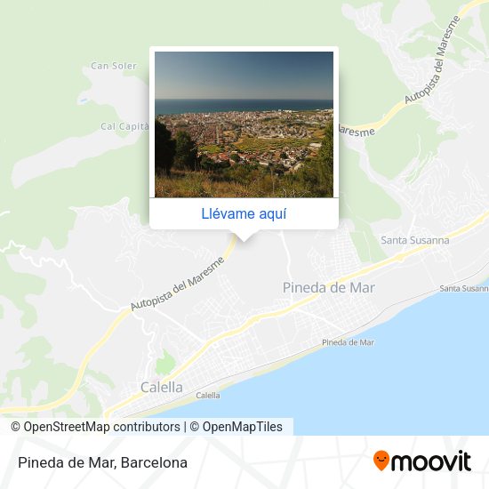 Mapa Pineda de Mar