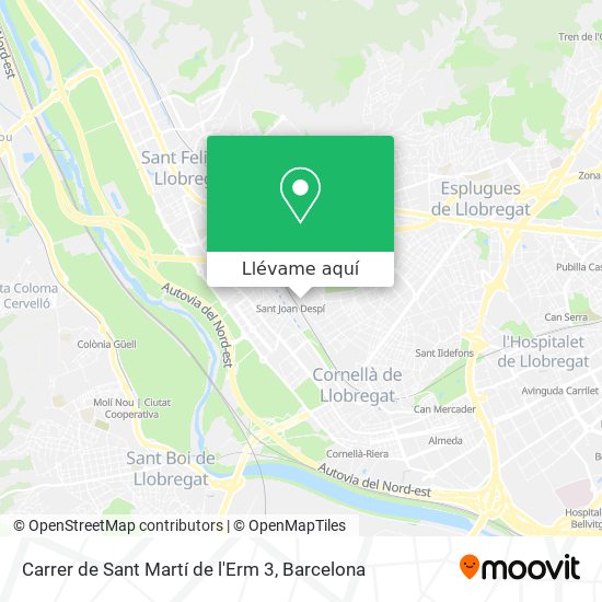Mapa Carrer de Sant Martí de l'Erm 3