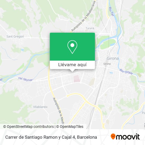 Mapa Carrer de Santiago Ramon y Cajal 4