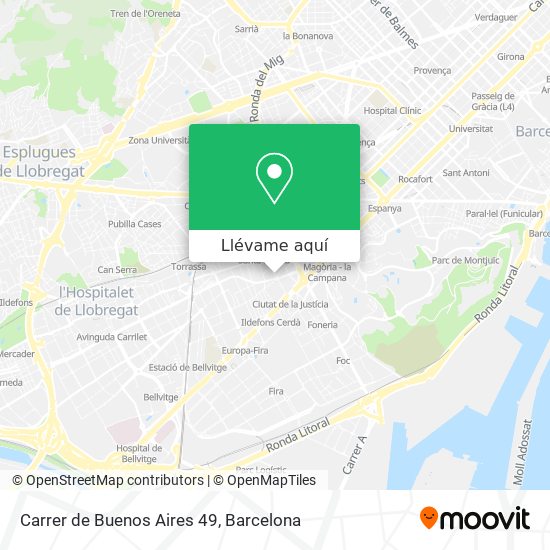 Mapa Carrer de Buenos Aires 49