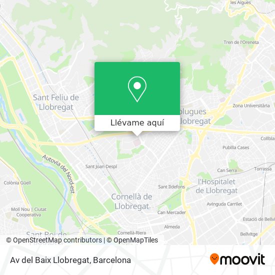 Mapa Av del Baix Llobregat