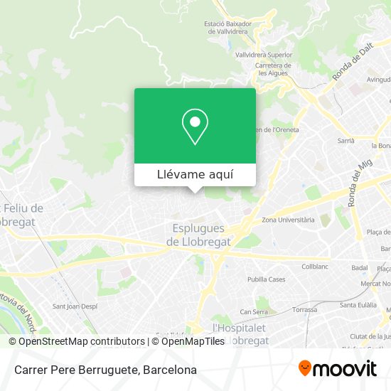 Mapa Carrer Pere Berruguete