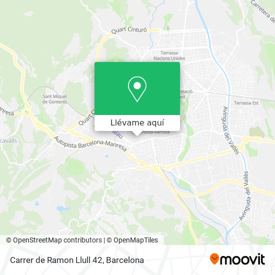 Mapa Carrer de Ramon Llull 42