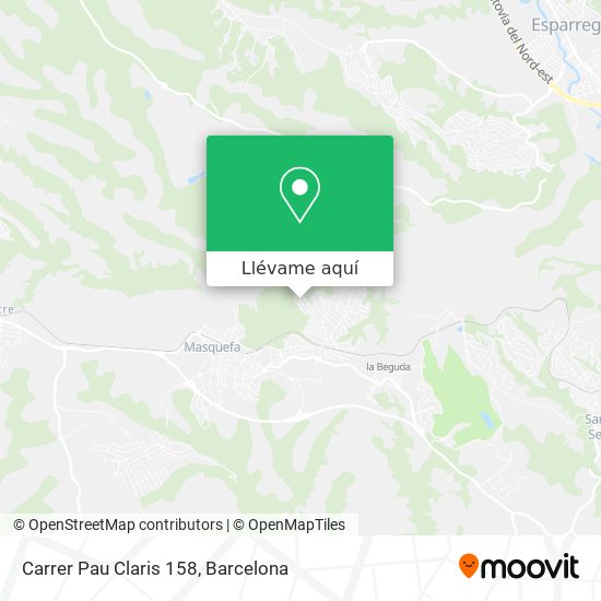 Mapa Carrer Pau Claris 158