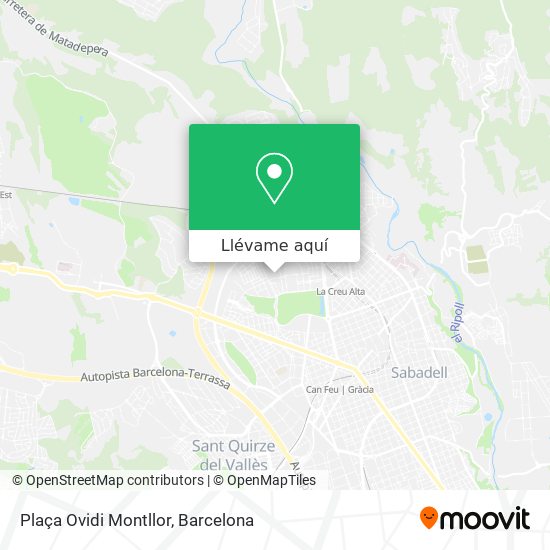 Mapa Plaça Ovidi Montllor