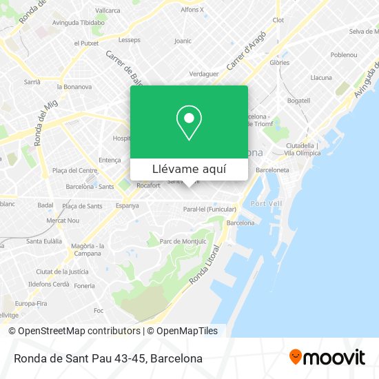 Mapa Ronda de Sant Pau 43-45