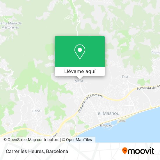 Mapa Carrer les Heures