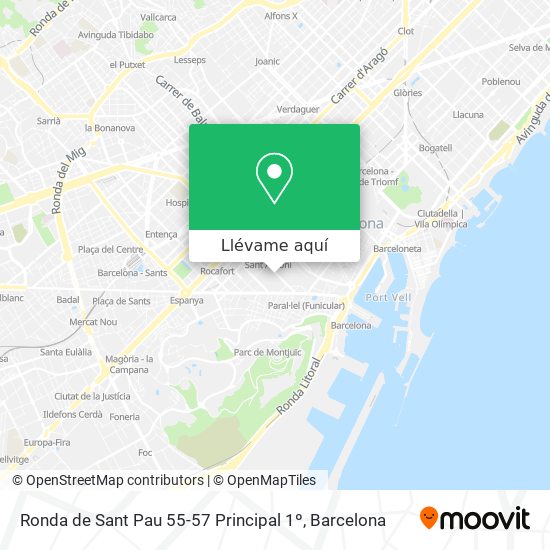 Mapa Ronda de Sant Pau 55-57 Principal 1º