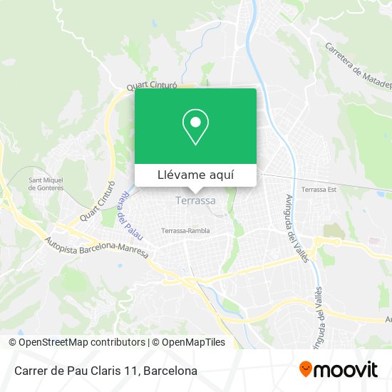 Mapa Carrer de Pau Claris 11