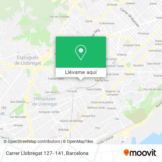Mapa Carrer Llobregat 127- 141