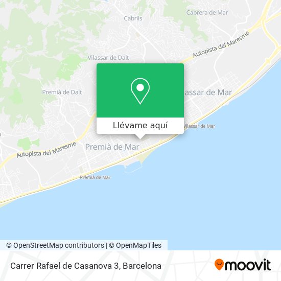 Mapa Carrer Rafael de Casanova 3