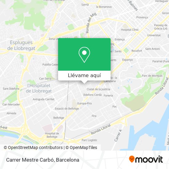 Mapa Carrer Mestre Carbó