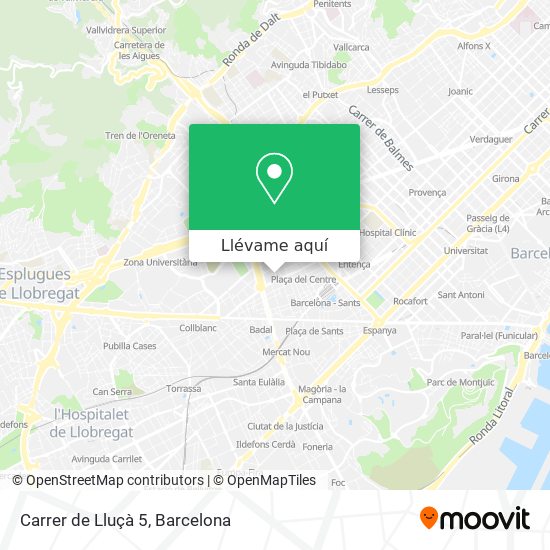 Mapa Carrer de Lluçà 5