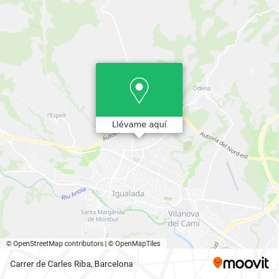 Mapa Carrer de Carles Riba