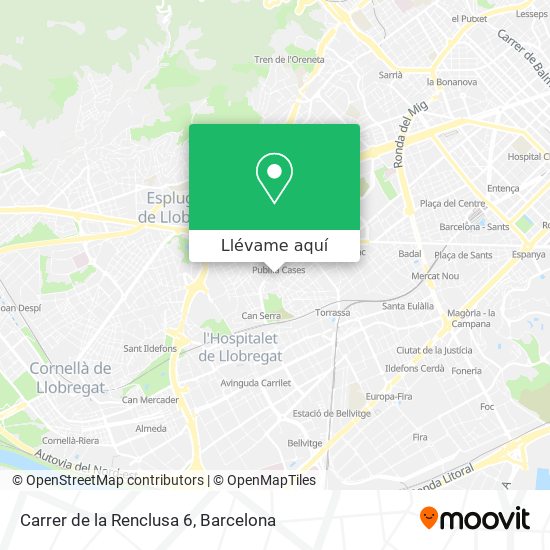 Mapa Carrer de la Renclusa 6