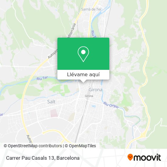 Mapa Carrer Pau Casals 13