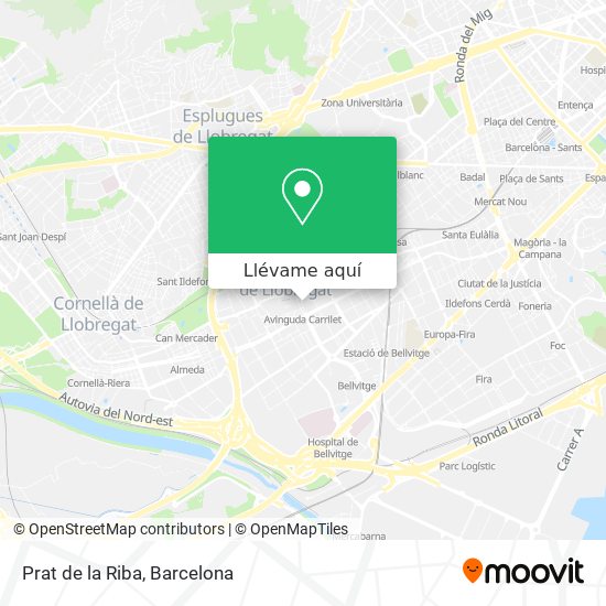 Mapa Prat de la Riba