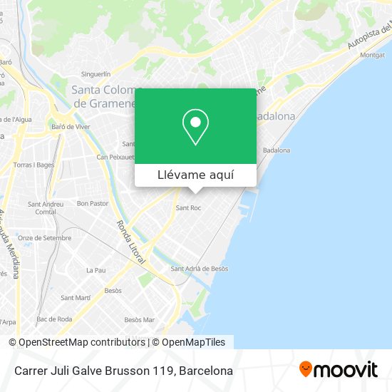 Mapa Carrer Juli Galve Brusson 119