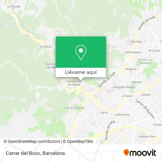 Mapa Carrer del Bosc