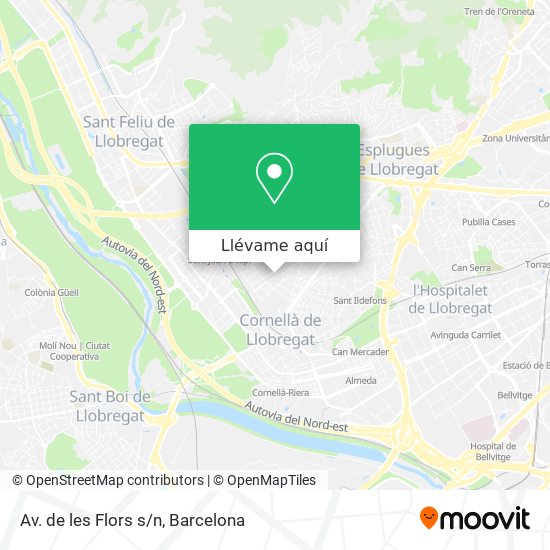 Mapa Av. de les Flors s/n