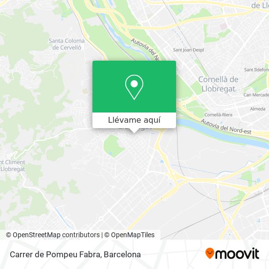 Mapa Carrer de Pompeu Fabra