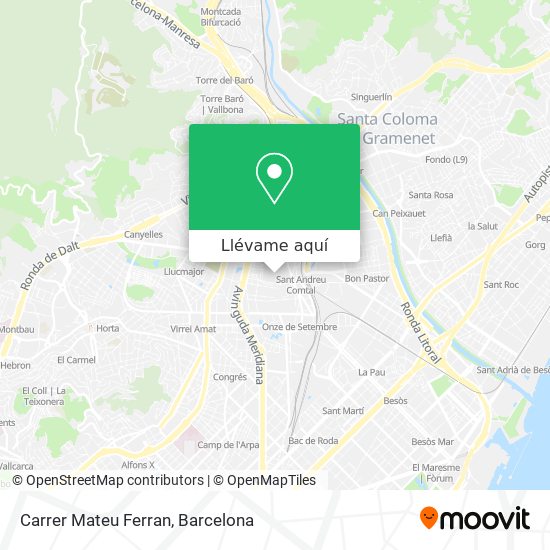Mapa Carrer Mateu Ferran