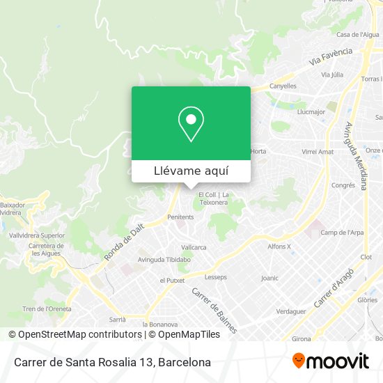 Mapa Carrer de Santa Rosalia 13