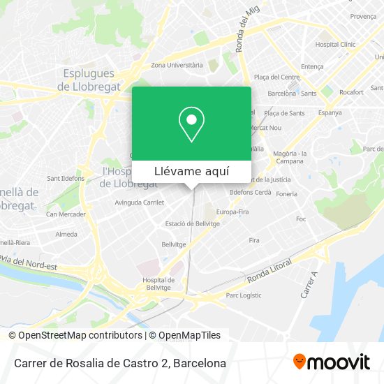 Mapa Carrer de Rosalia de Castro 2