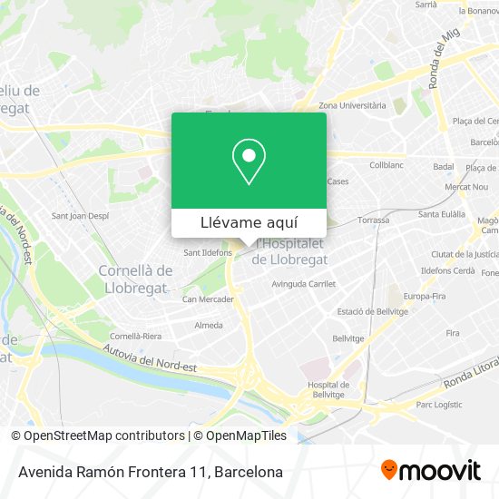 Mapa Avenida Ramón Frontera 11