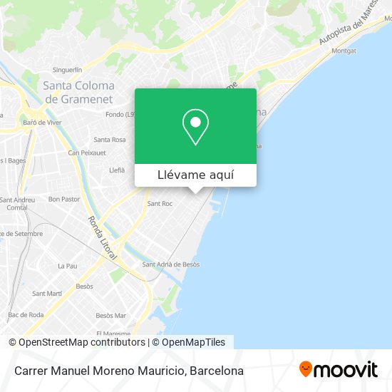 Mapa Carrer Manuel Moreno Mauricio