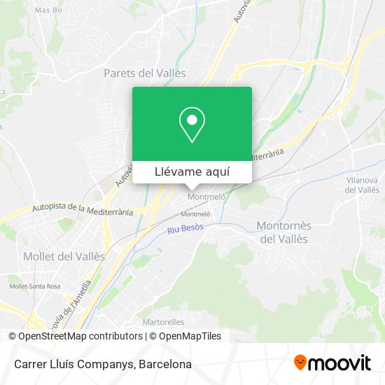 Mapa Carrer Lluís Companys