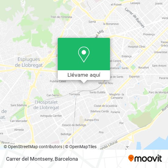 Mapa Carrer del Montseny