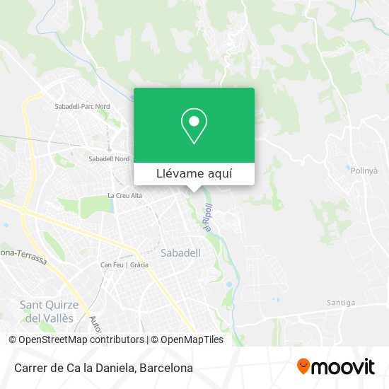 Mapa Carrer de Ca la Daniela