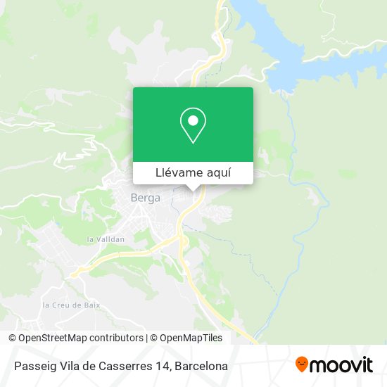 Mapa Passeig Vila de Casserres 14