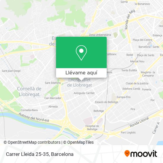 Mapa Carrer Lleida 25-35