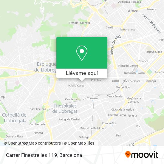 Mapa Carrer Finestrelles 119