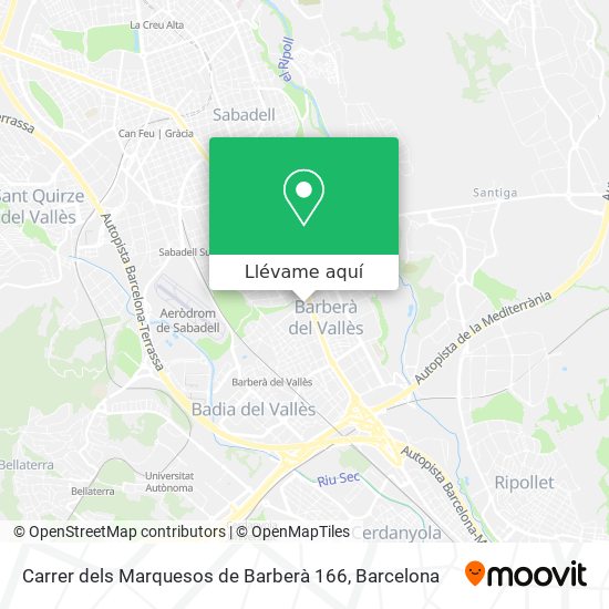 Mapa Carrer dels Marquesos de Barberà 166