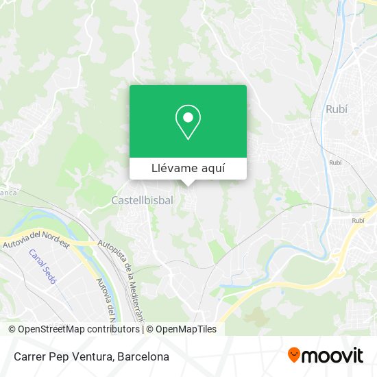Mapa Carrer Pep Ventura