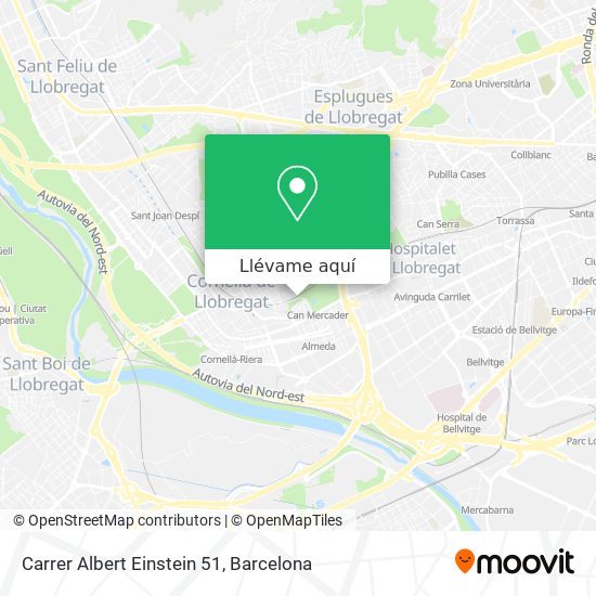 Mapa Carrer Albert Einstein 51